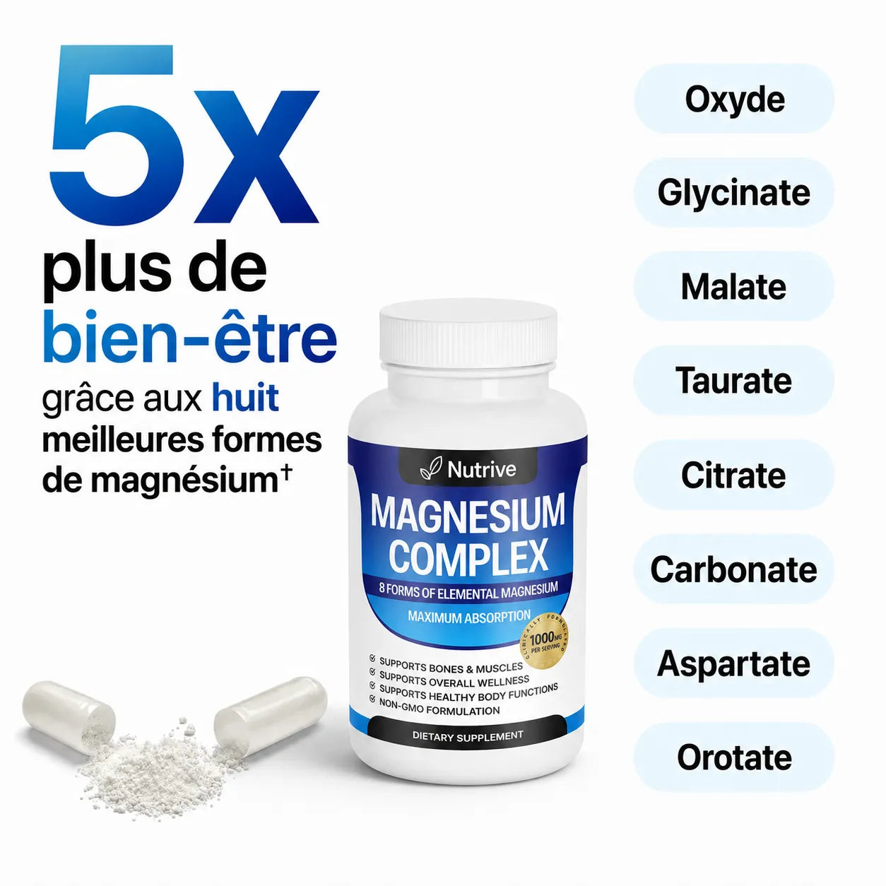 8 en 1 Magnesium Complex